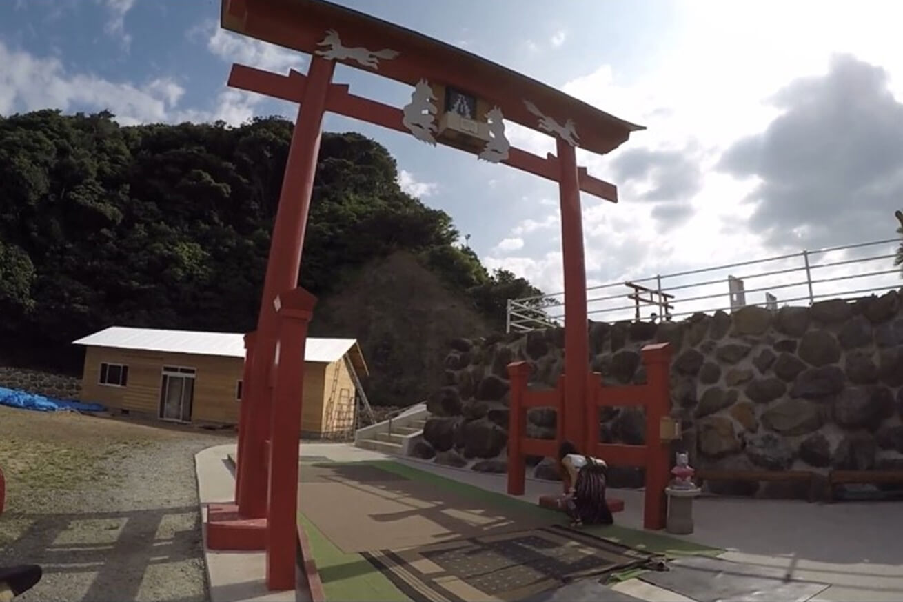 元乃隅稲成神社のお賽銭箱