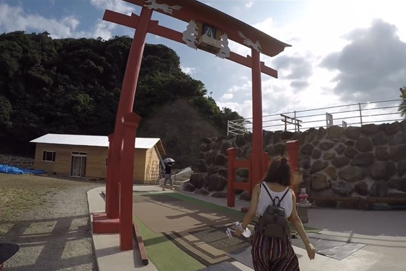 元乃隅稲成神社のお賽銭箱